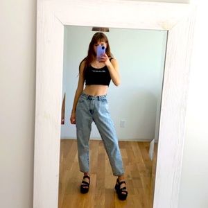 Denim mom jeans